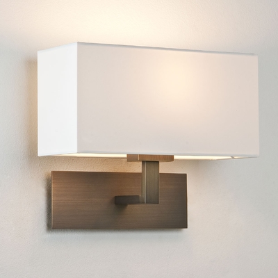 Bronze Wall Light with Shade