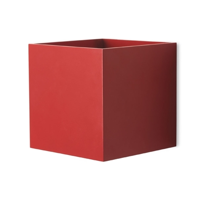 Cube Red LED Wall Light