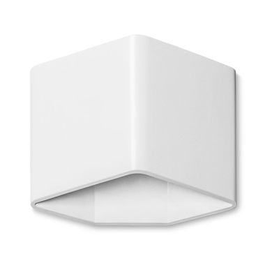 Angled White LED Wall Light