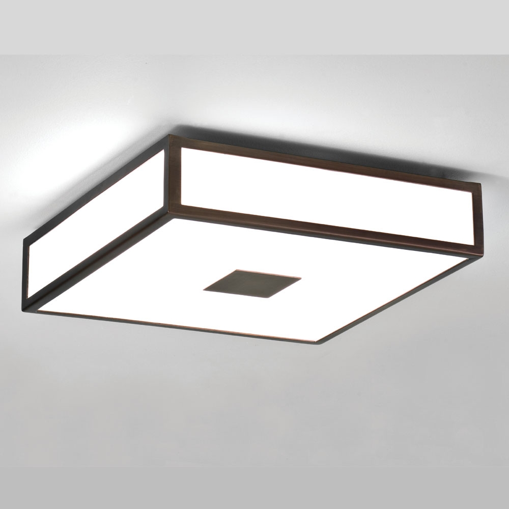 Mashiko Square 300 Bronze Ceiling Light