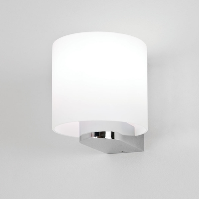 White Round Bathroom Wall Light