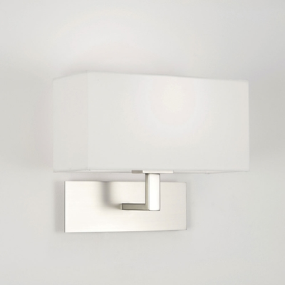 Matt Nickel Wall Light with Shade