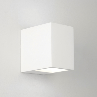 Column White Plaster Wall Light