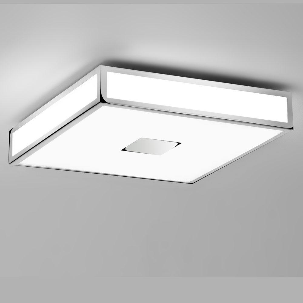 Mashiko Square 400 Chrome Ceiling Light