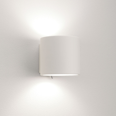 Loop White Plaster Wall Light