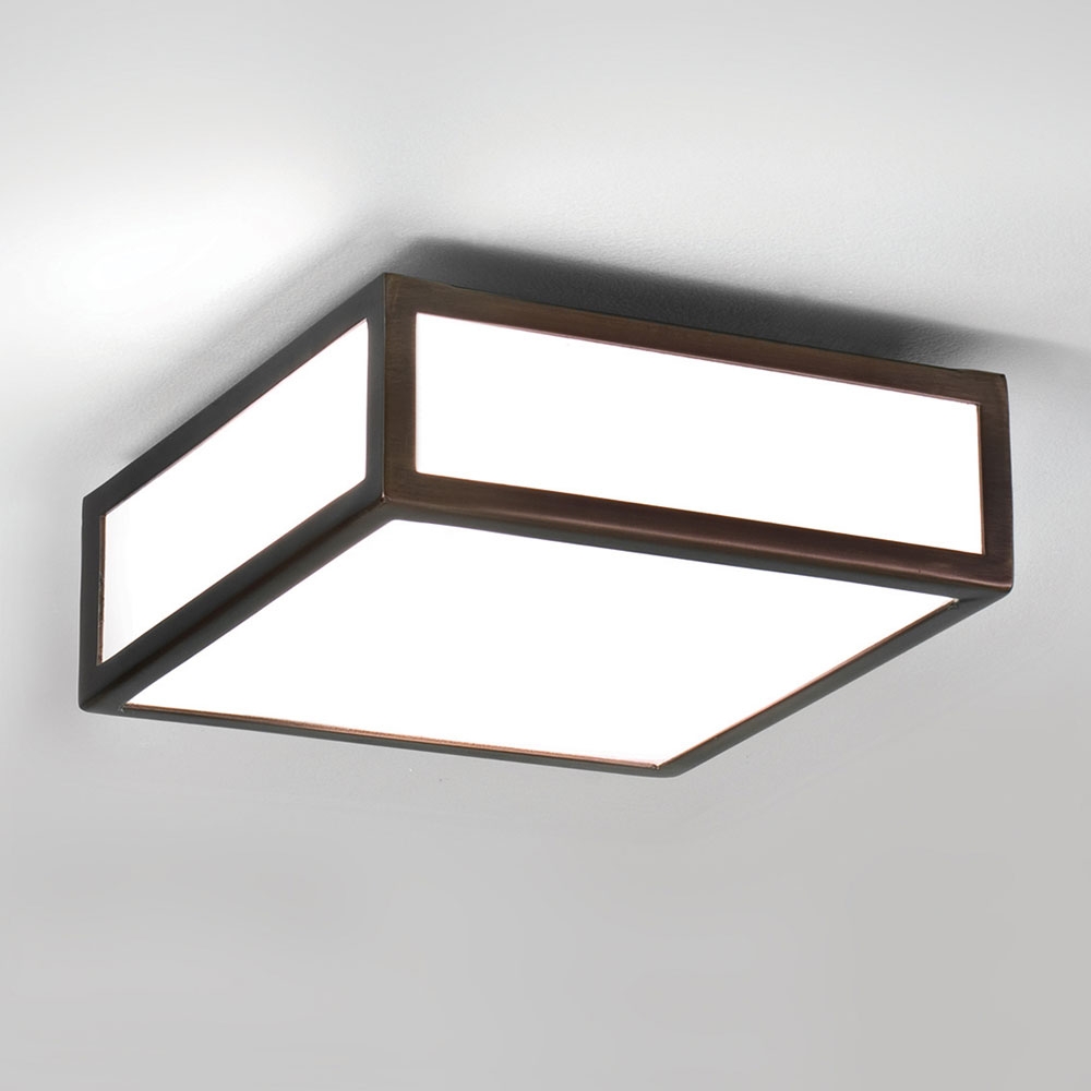 Mashiko Square 200 Bronze Ceiling Light