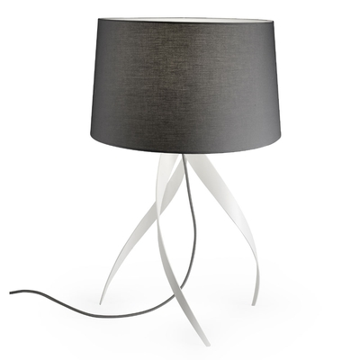 Medusa Matt White Table Lamp and Shade