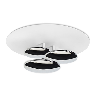 Disc LED Flush Ceiling Light in Chrome