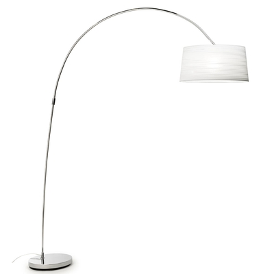 Skyward White and Chrome Floor Lamp