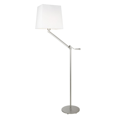 Satin Nickel Elbow Floor Lamp