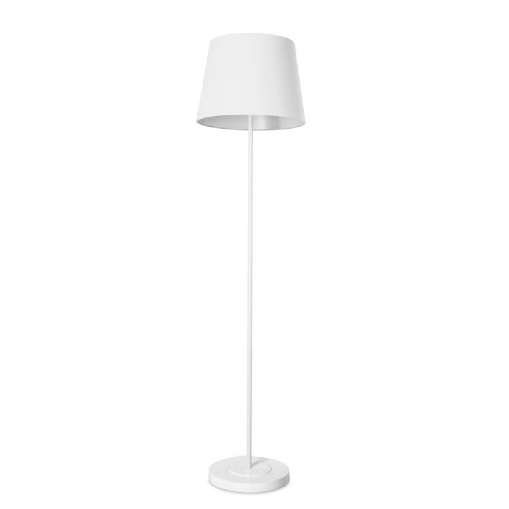 Michigan White Steel Floor Lamp