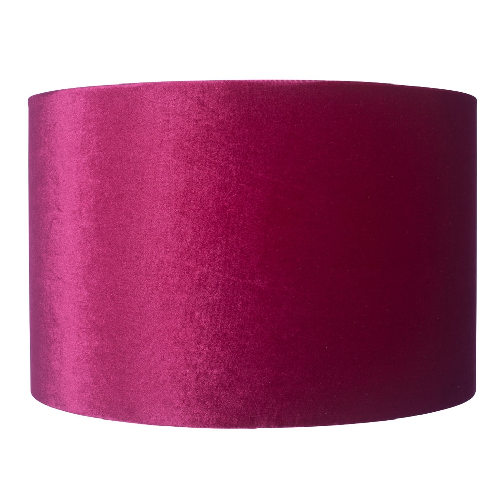 Velvet Drum Shade Pink