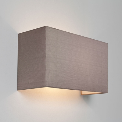 Floating Oyster Rectangle Fabric Wall Light