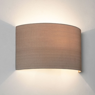 Floating Oyster Semicircle Fabric Wall Light