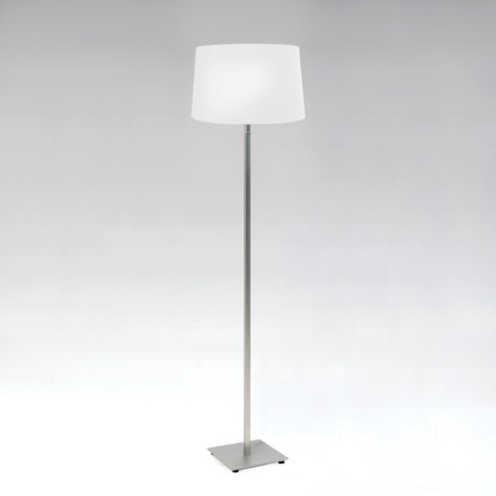 Azumi Nickel Floor Lamp and Shade