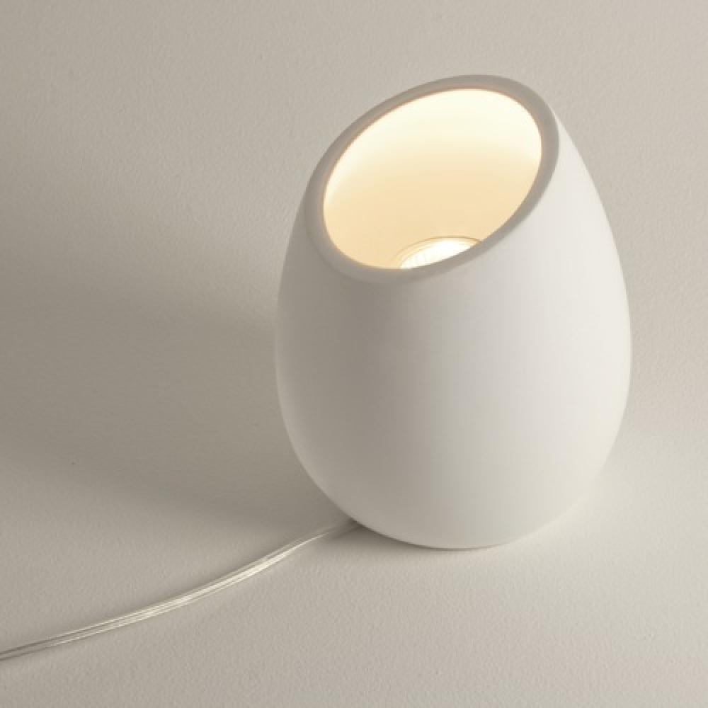 Limina White Plaster Table Lamp