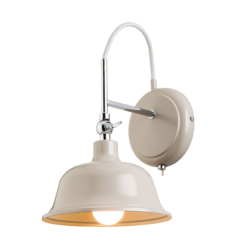 Laughton wall light grey