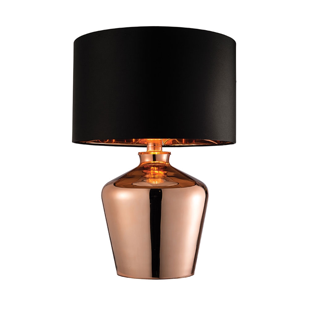 Waldorf copper table lamp