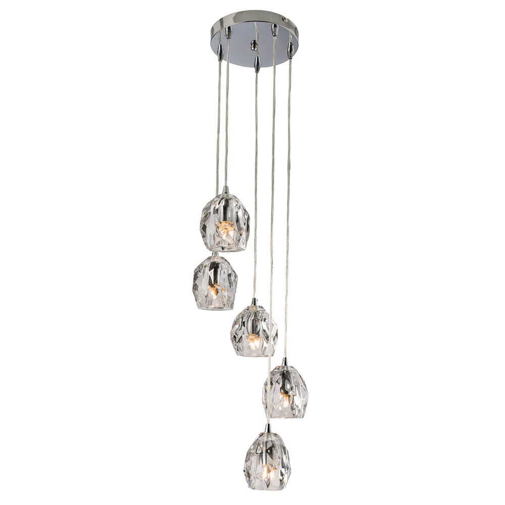 Poitier 5 light pendant