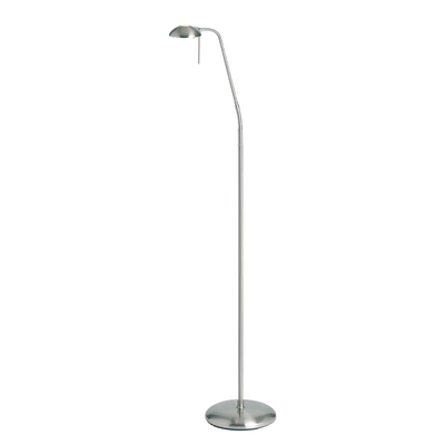 Hackney Touch Chrome Floor Lampset