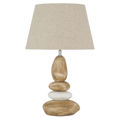 Pebble Natural Table Lampset 