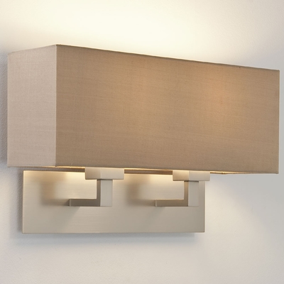 Park Lane Grande Wall Light and Oyster Shade