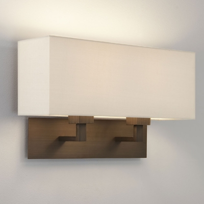 Park Lane Grande Wall Light and White Shade