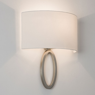 Amulet Matt Nickel Semicircular Wall Light