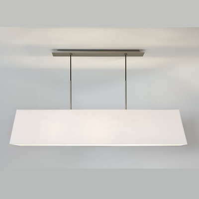 Tapered Rectangle Matt Nickel Bar Pendant