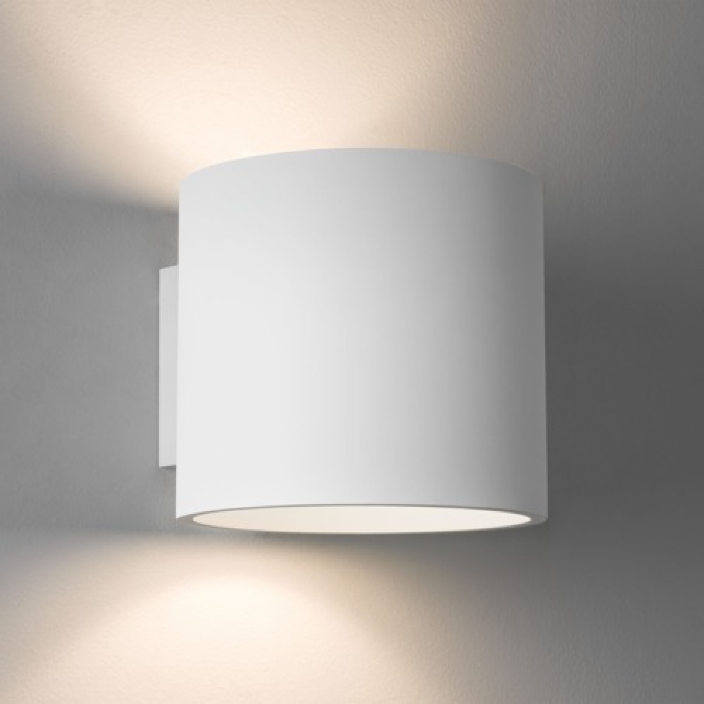 Loop White Plaster Wall Light Large