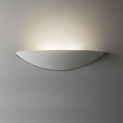 Uplighter White Plaster LED Wall Light