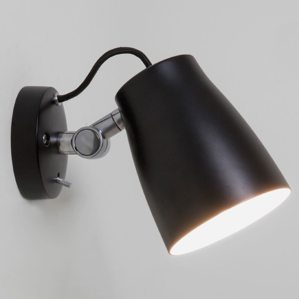 Luxo Spotlight Wall Light Black