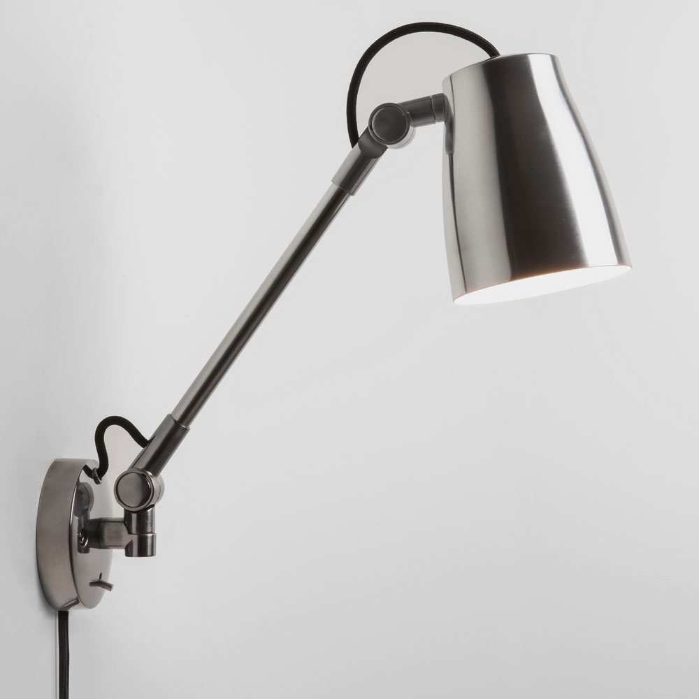 Luxo Spotlight Wall Light Polished Aluminium