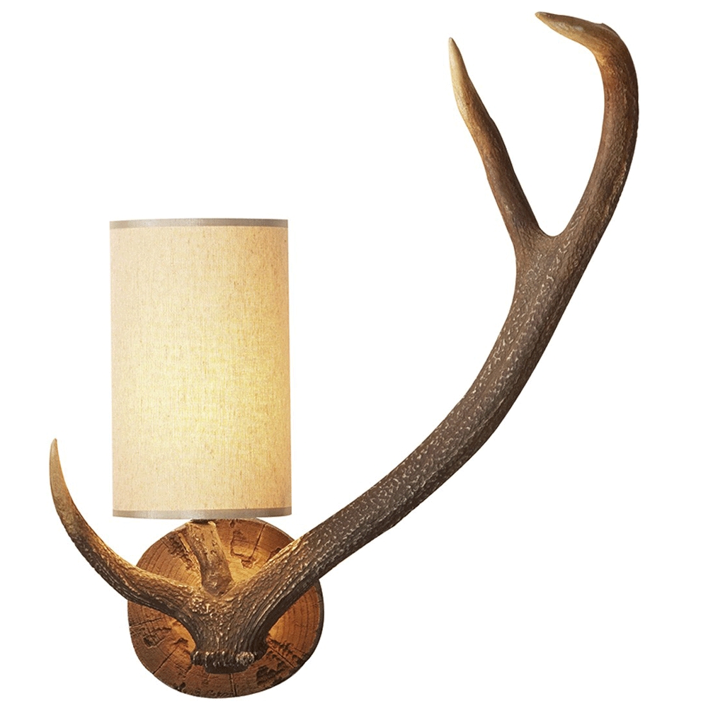 Antler Rustic Right Wall Light