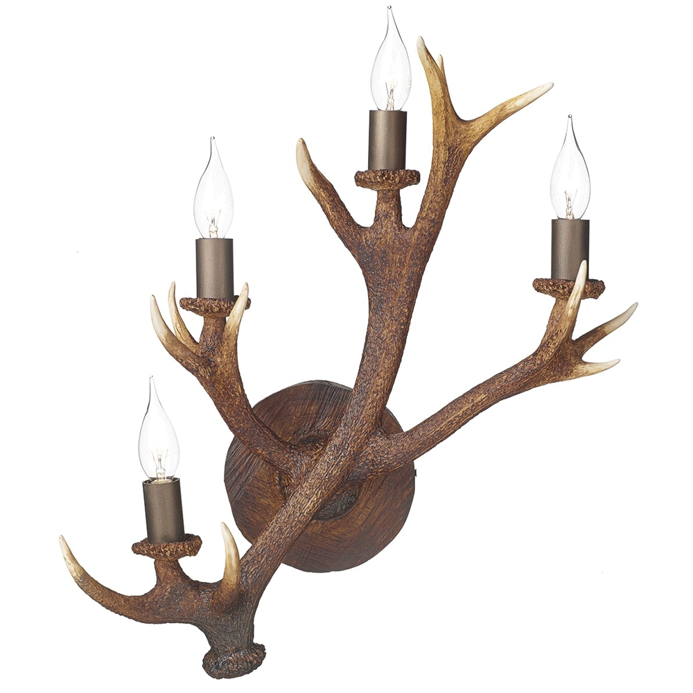 Antler Rustic Wall Candelabra