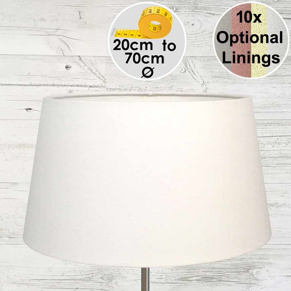 Aria White Linen Lamp Shade