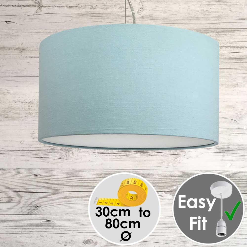 Aura Drum Pendant Light Blue