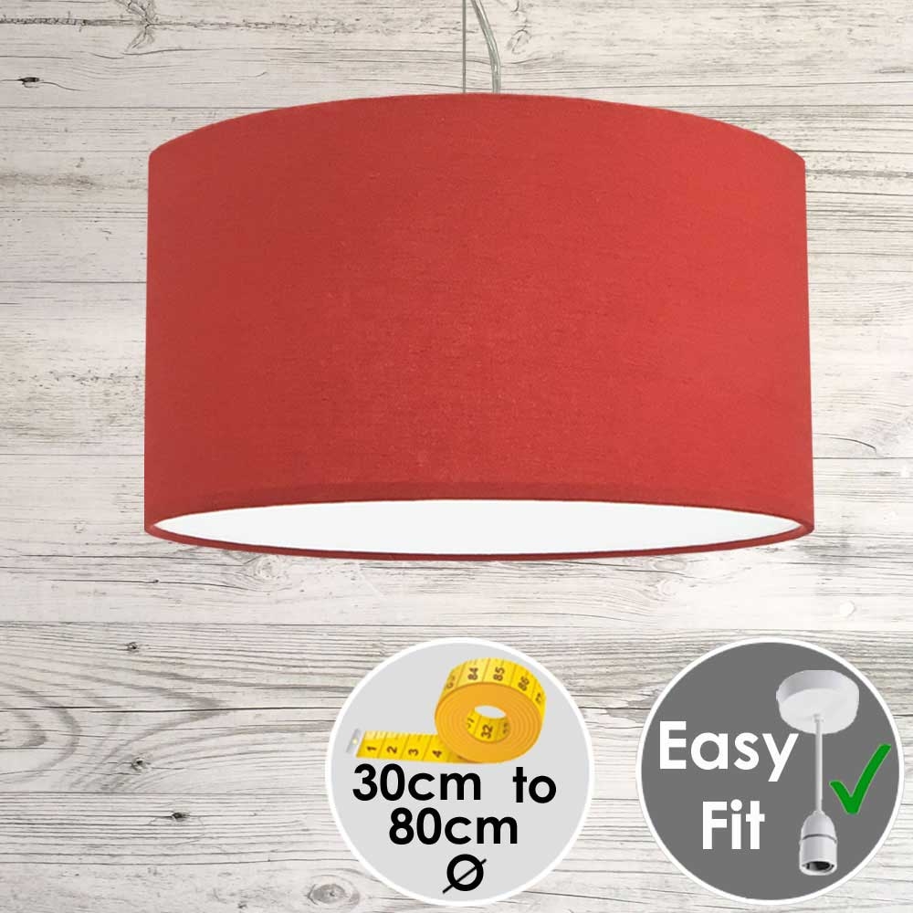 Aura Drum Pendant Red