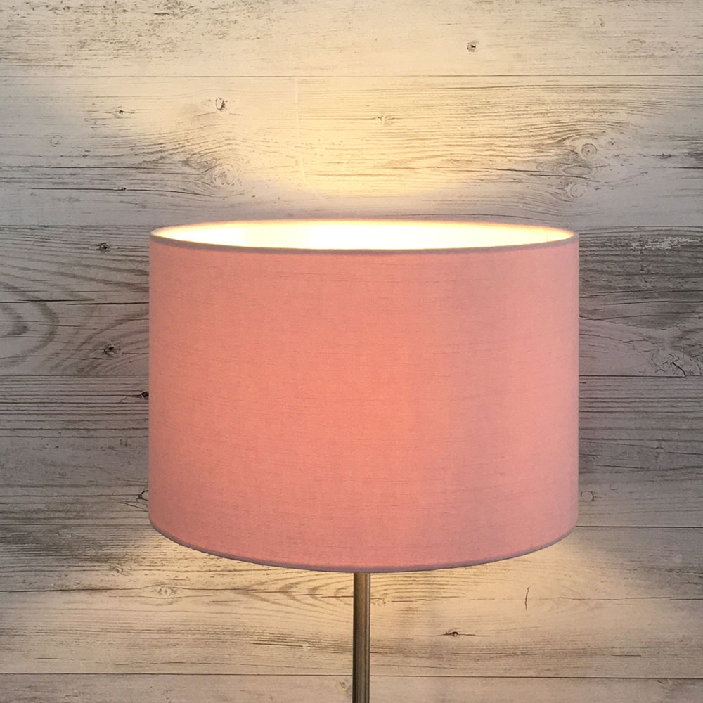 Aura Baby Pink Drum Lampshade 