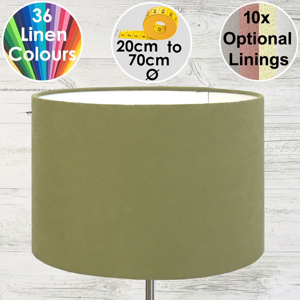 Aura Drum Lampshade Moss