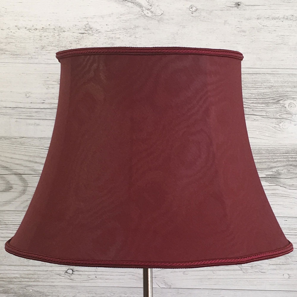 Bowed Drum Lampshade Burgundy 