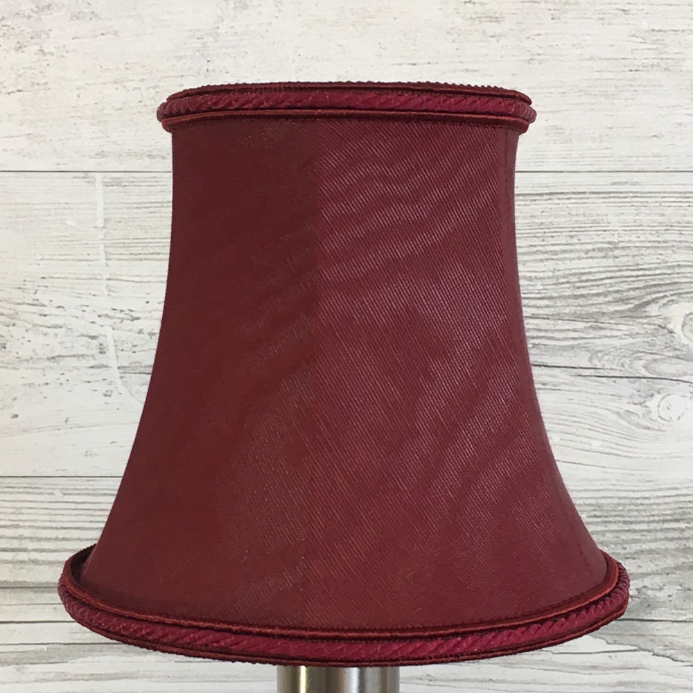 Bowed Empire Candle Shade Burgundy 