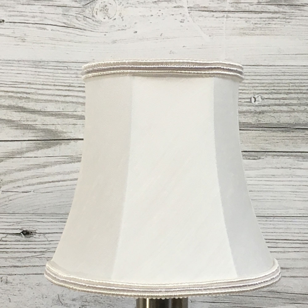 White Bowed Candle Lampshade