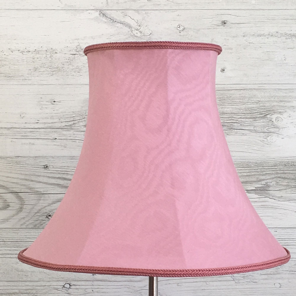 Bowed Oval Lampshade Pink Moire