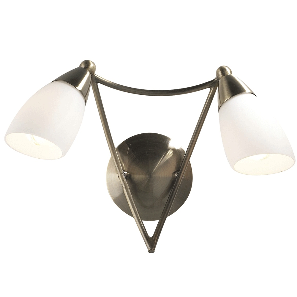 Bureau Antique Brass Wall Light