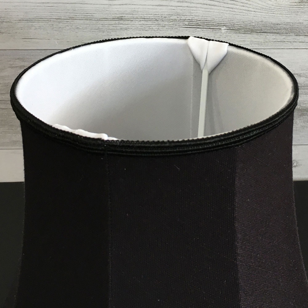 Bowed Empire Lampshade Black 