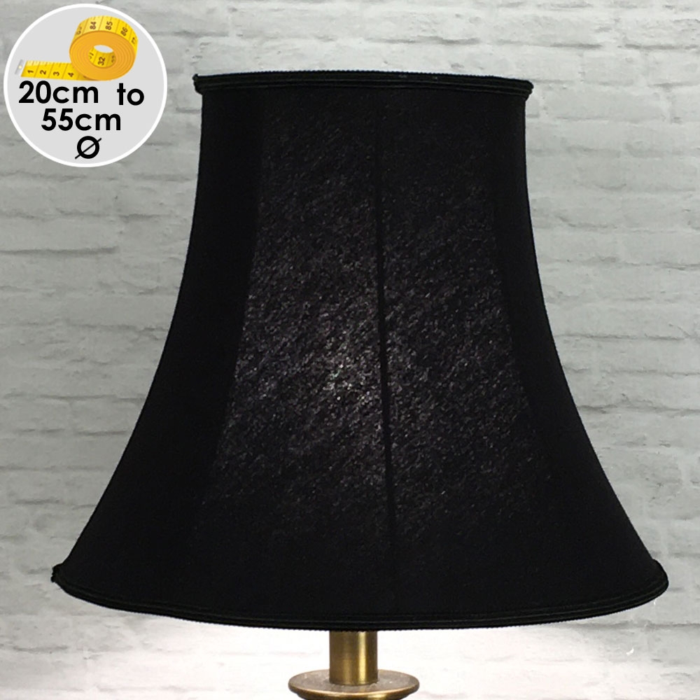 Bowed Empire Lampshade Black 