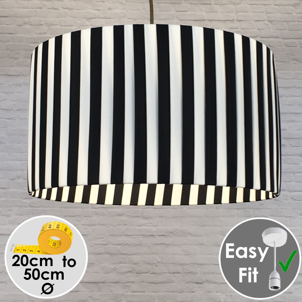 Black and Cream Lampshade