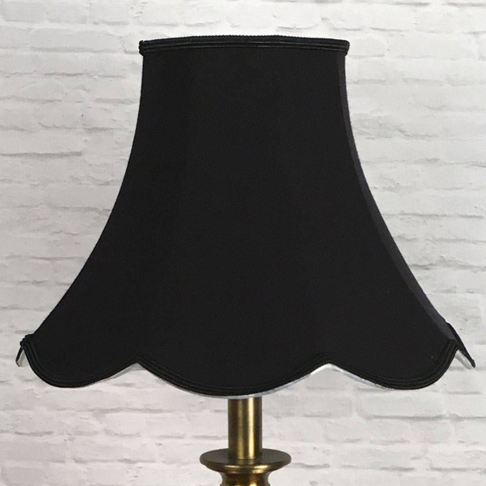 Black Scalloped Lampshade