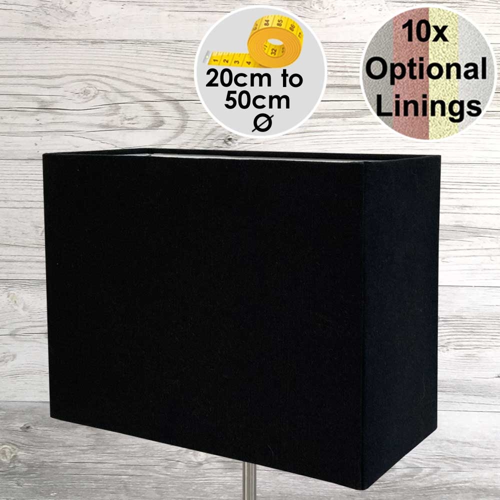 Rectangle Lampshade Black